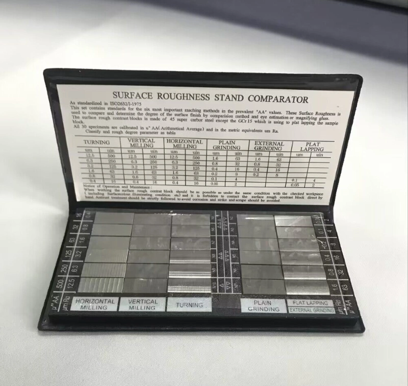 Highly Accuracy Measuring Tools 30PCS Surface Roughness Stand Comparator with PVC Wallet